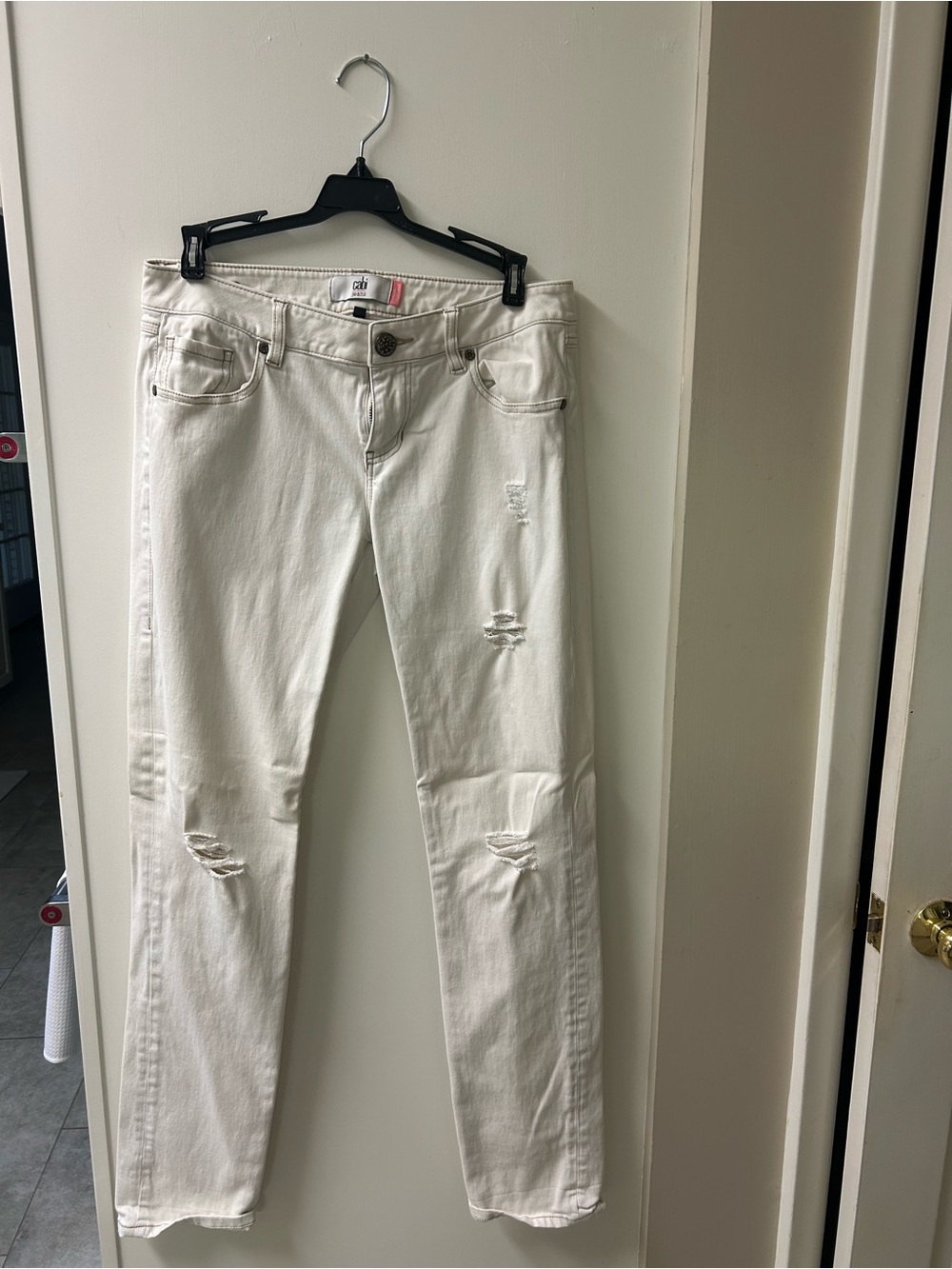 CAbi White Boyfriend Jeans - Relaxed Fit